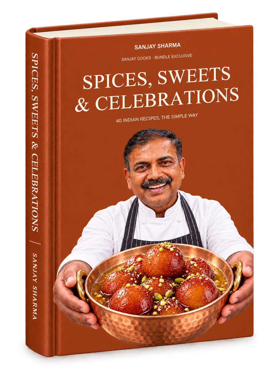 Bundle-exclusive Spices, Sweets & Celebrations hardcover cookbook