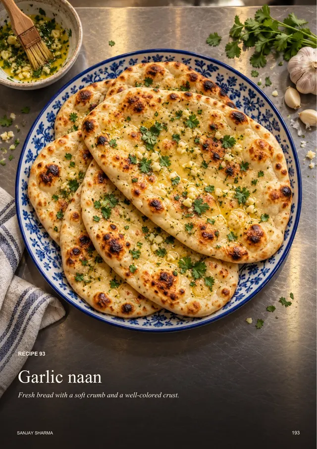 Garlic naan